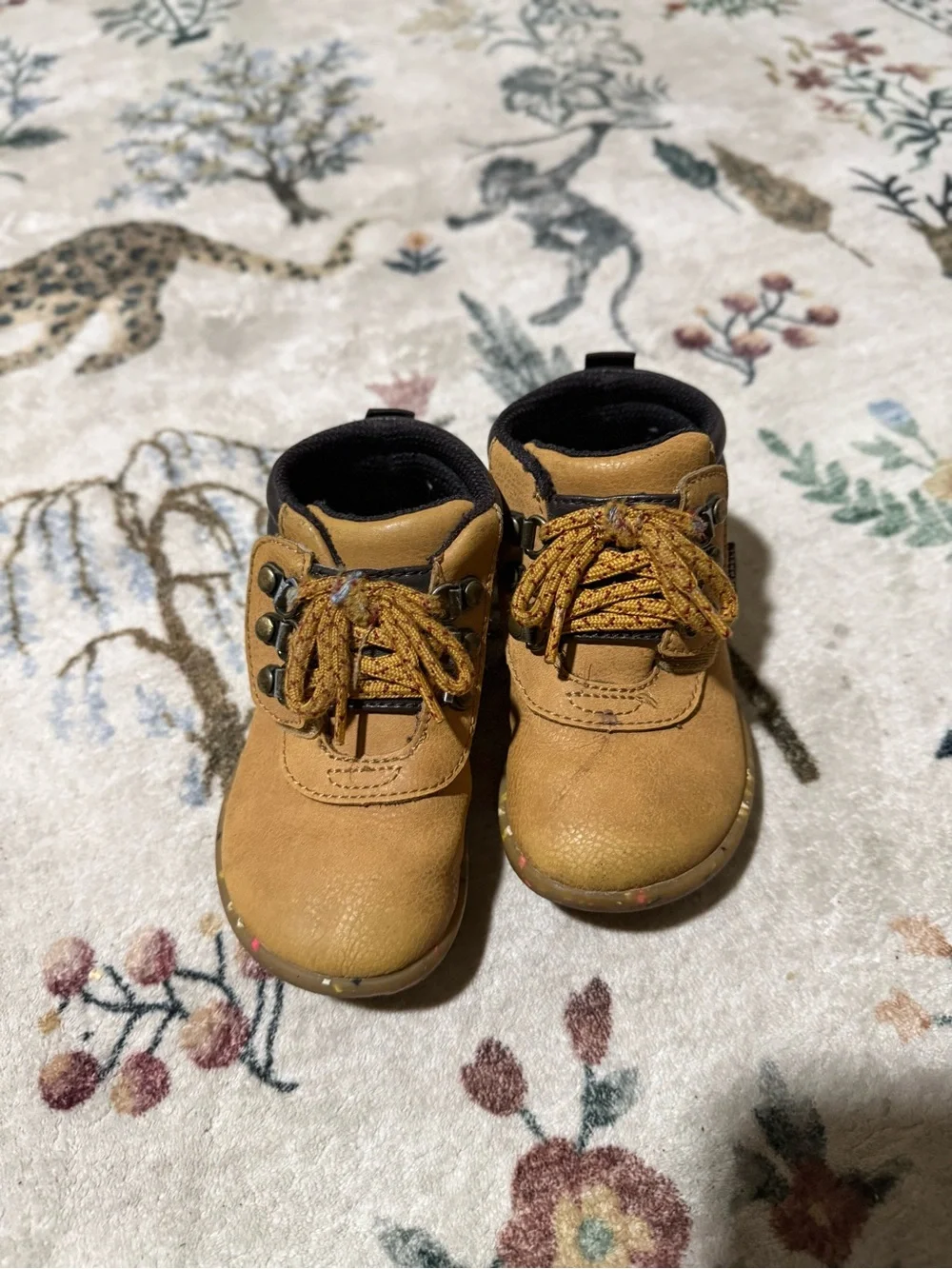 Merrel Kids Tan Lace-Up Leather Boots - Durable Outdoor Style 7